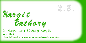 margit bathory business card
